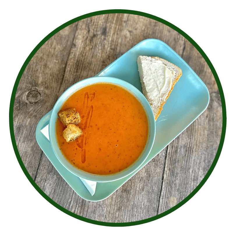 Tomato and basil soup